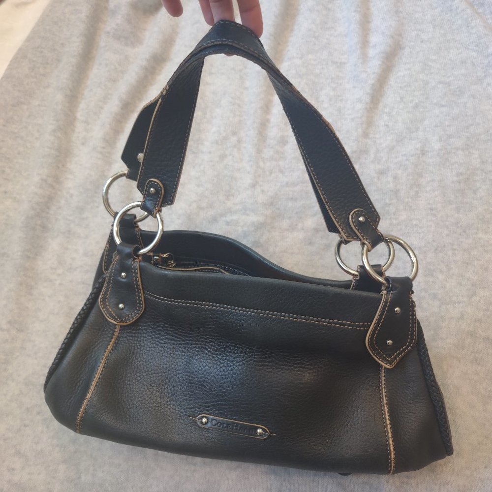 Cole Haan Black Leather Shoulder Bag